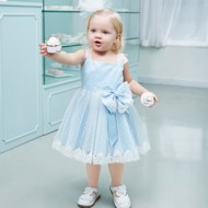 Festkjole til baby: Little Merle - skøn festkjole i lyseblå